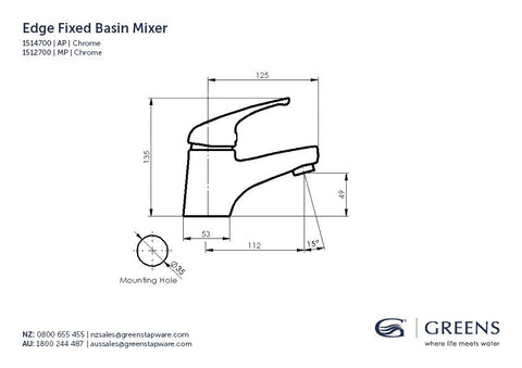 Edge Basin Mixer (Fixed)